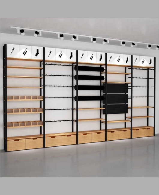 High End Creative Design Commercial Retail Wall Mounted Racks For Supermarket