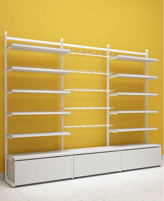 High End Creative Design Commercial Gondola Shelving