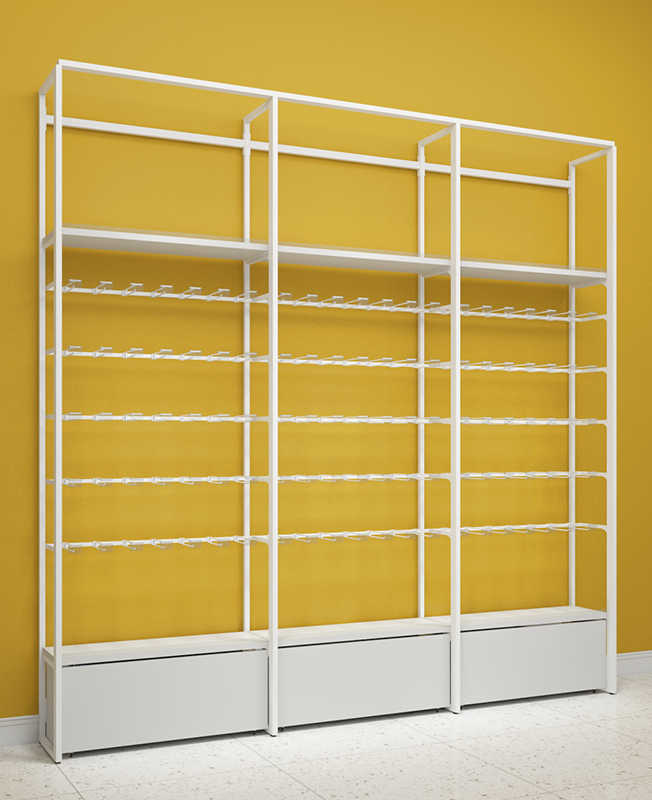 Creative Modern Retail Supermarket Shelves Wall Display Racks For Retail Stores