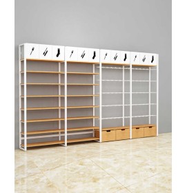 High End Creative Design Commercial Wall Display Racks For Retail Stores