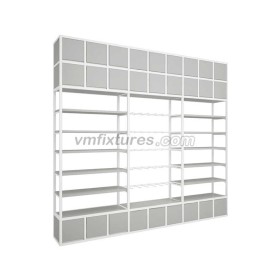 Creative Modern Retail Supermarket Shelves Wall Mounted Clothing Display Racks