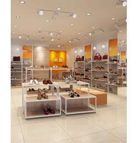 Creative Modern Retail Department Store Shelves Metal Shoe and Handbag Store Display Racks