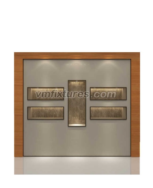 High End Custom Design Wooden Wall Mounted Jewelry Display Cabinet`