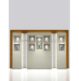 Custom Innovative Design Commercial Wall Mounted Display Showcase For Jewelry Store