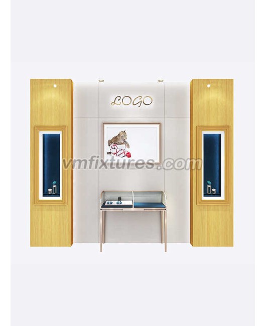 Luxury Creative Design Wooden Wall Jewelry Display Cabinet
