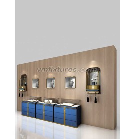 Luxury Design Wooden Wall Jewelry Cabinet Design