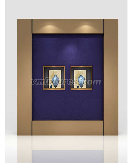 Luxury Design Wooden Wall Jewelry Display Cabinet Design