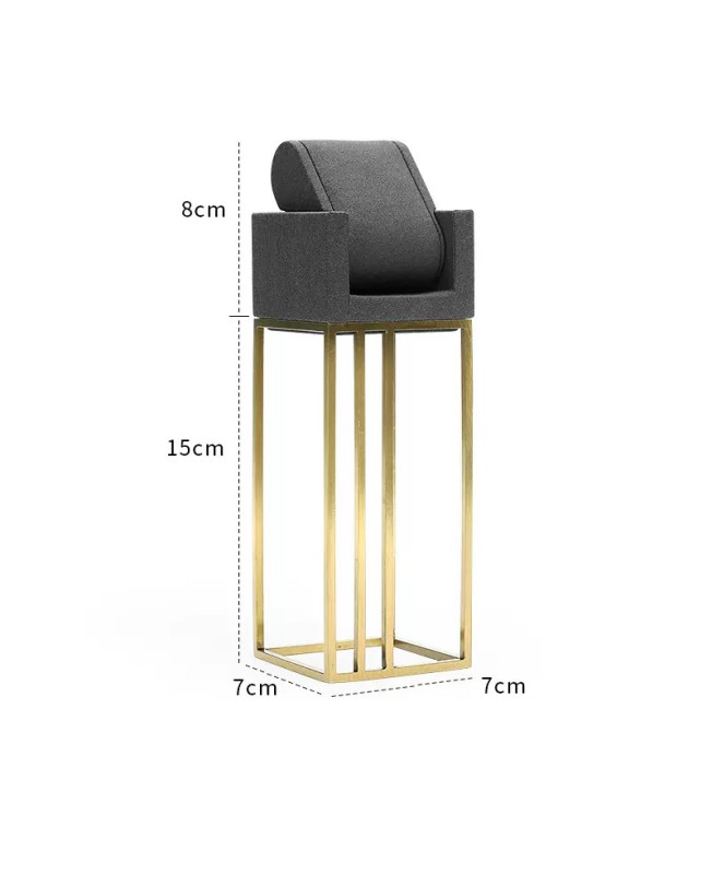 High End Gray Velvet Watch Display Stands For Sale