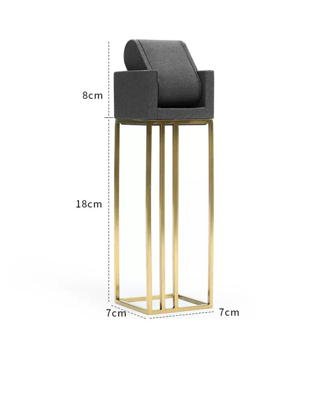 High End Gray Velvet Watch Display Stands For Sale