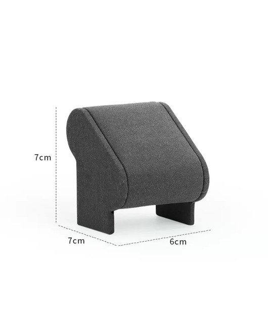 Popular Luxury Gray Velvet Wrist Watch Display Stand For Sale