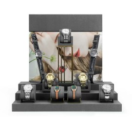 Premium Gray Velvet Watch Display Sets For Sale