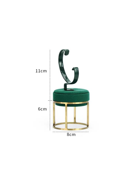 Luxury Green Velvet Watch Display Stands For Sale