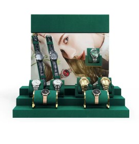 Popular Green Velvet Watch Display Stands For Sale