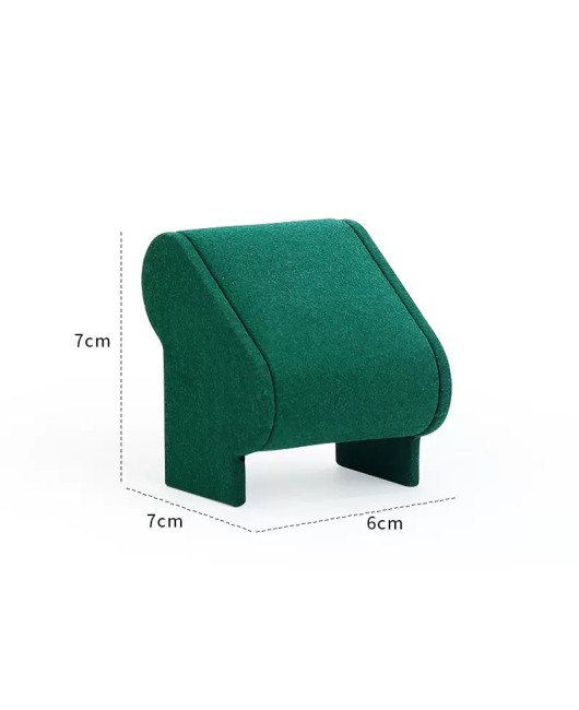 Popular Luxury Green Velvet Wrist Watch Display Stand For Sale