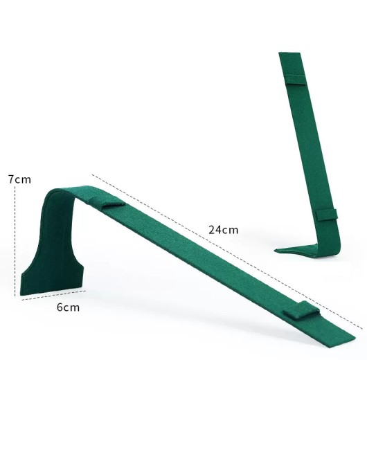 Popular New Luxury Green Velvet Watch Display Stand For Sale