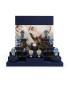 New Modern Navy Blue Velvet Watch Display Stands For Sale