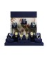 New Navy Blue Velvet Watch Display Set For Sale