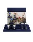 New Popular Gold Metal Navy Blue Velvet Watch Display Stand