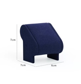 Popular Luxury Navy Blue Velvet Wrist Watch Display Stand For Sale