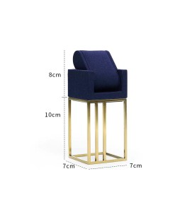 Popular New  Gold Metal Navy Blue Velvet Watch Display Stands For Sale