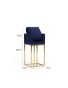Popular New  Gold Metal Navy Blue Velvet Watch Display Stands For Sale