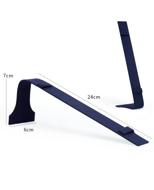Popular New Luxury Navy Blue Velvet Watch Display Stand For Sale