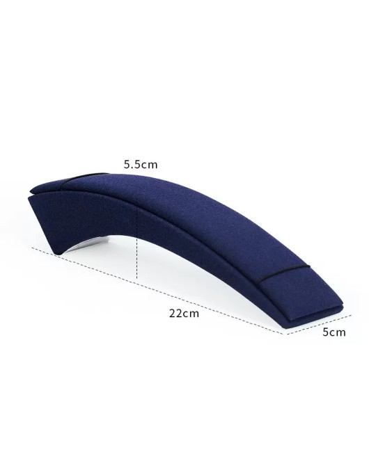 Popular New Navy Blue Velvet Single Watch Display Stand For Sale