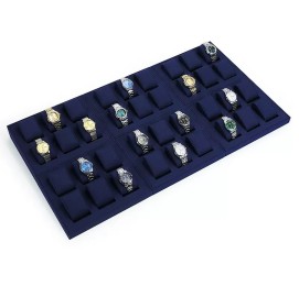 Nieuwe marineblauwe fluwelen horlogedisplays te koop