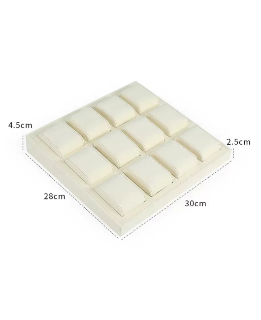 Hot Sale New Off White Velvet Watch Display Tray