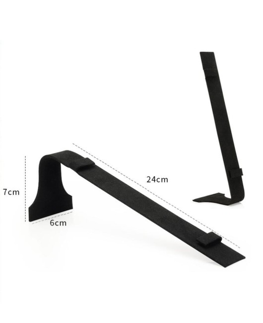 New Black Velvet Watch Display Stand For Sale