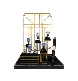 New High End Luxury Black Watch Display Set For Sale