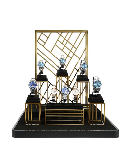 New Luxury Black Watch Display Set For Sale