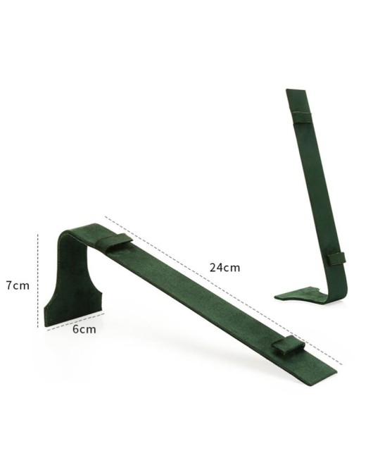 New Green Velvet Watch Display Stand For Sale