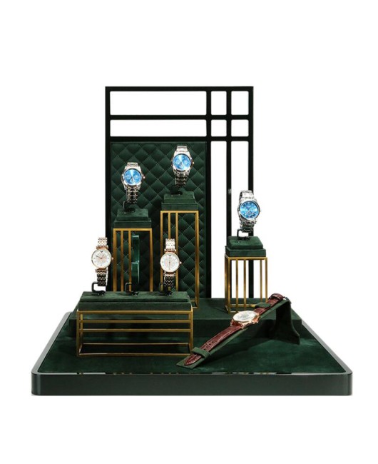 New Green Watch Display Set For Sale