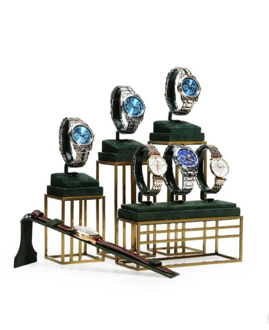 New Retail Green Watch Display Set For Sale