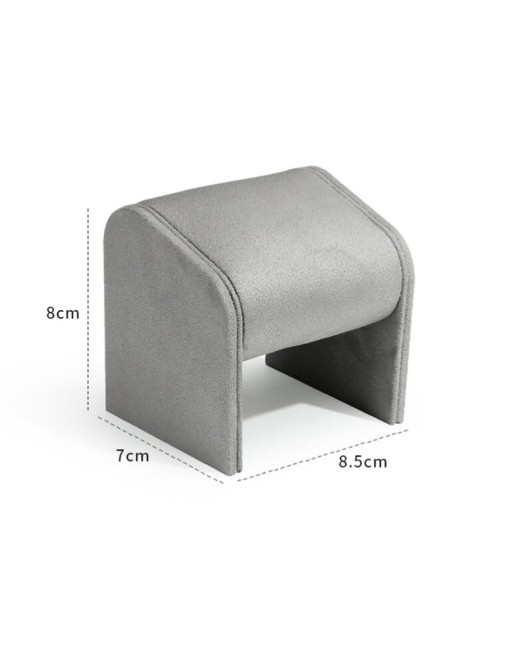 High End New Light Gray Velvet Watch Display Stand