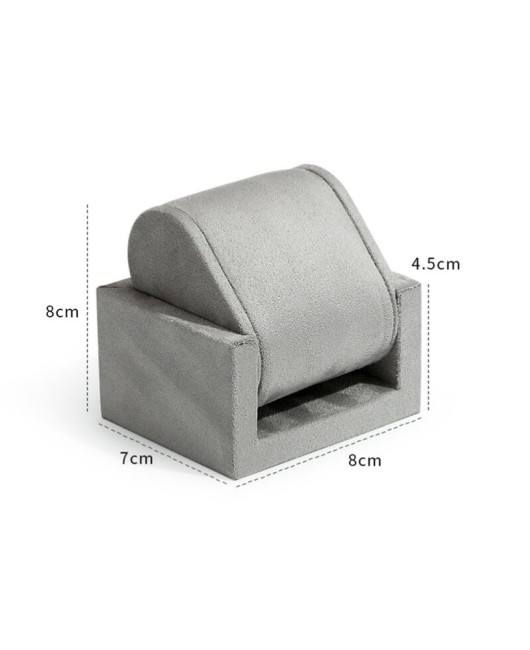 Luxury New Light Gray Velvet Watch Display Stand