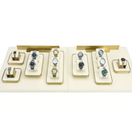 New Off White Velvet Watch Holder Tray