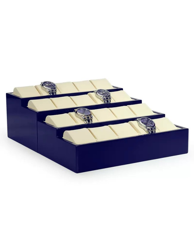New Popular Off White Velvet Watch Display Holder Tray For Sale