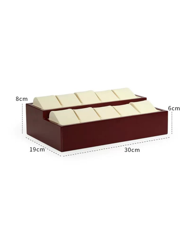 New Popular Off White Velvet Watch Display Holder Tray For Sale