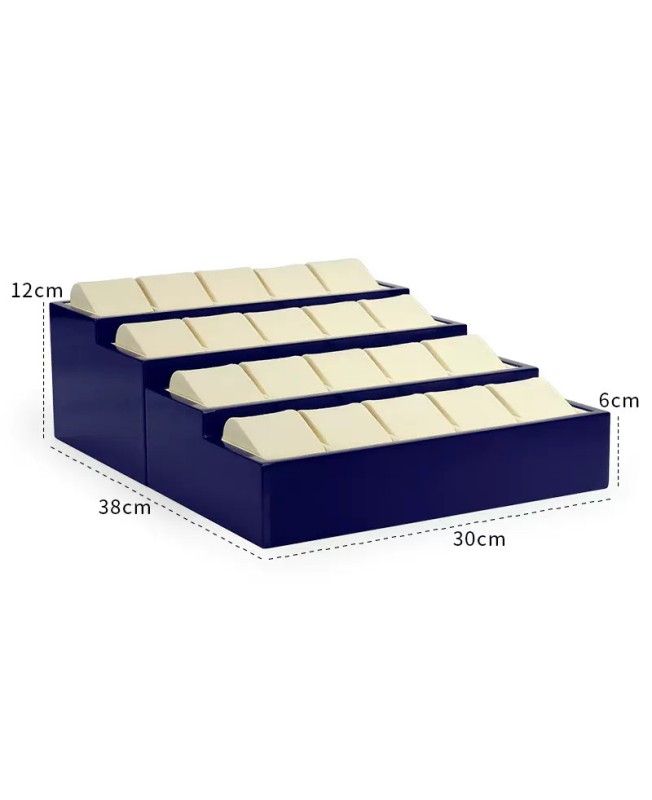 New Popular Off White Velvet Watch Display Holder Tray For Sale