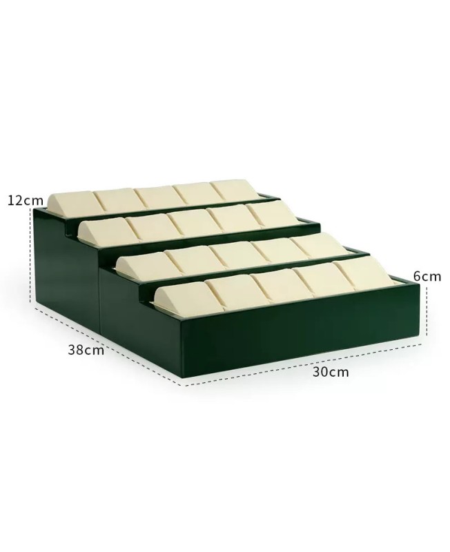 New Popular Off White Velvet Watch Display Holder Tray For Sale