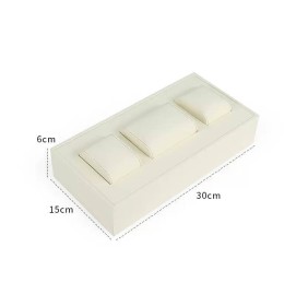 Popular Off White Velvet Watch Display Holder Tray For Sale