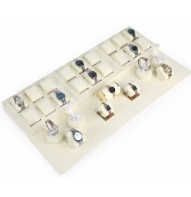 Premium Retail Off White Velvet Watch Display Tray For Sale