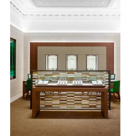 Luxury Modern Retail Wooden  Watch Shop Display Showcase