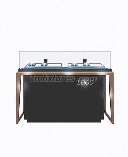 Commerciële Custom Retail Houten Horloge Display Teller Voor Winkel