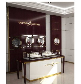 Luxury Modern Retail Wooden Watch Showcase Watch Shop Interior Design