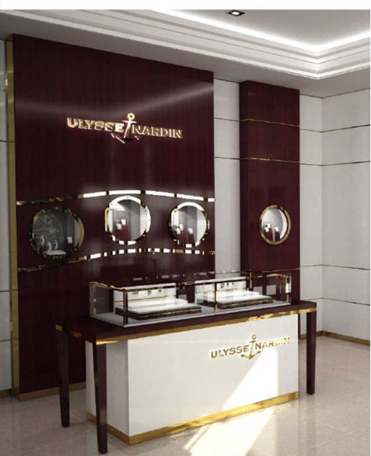 Luxury Modern Retail Wooden Watch Showcase Watch Shop Interior Design