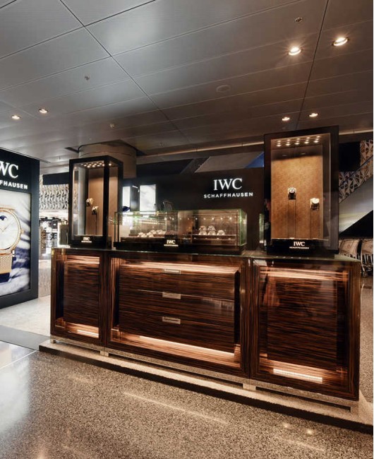 Modern Retail Luxury Wooden Shopping Mall Watch Kiosk Display