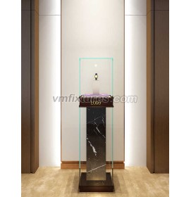 Commercial Custom Design Modern Jewellery Pedestal Display Case